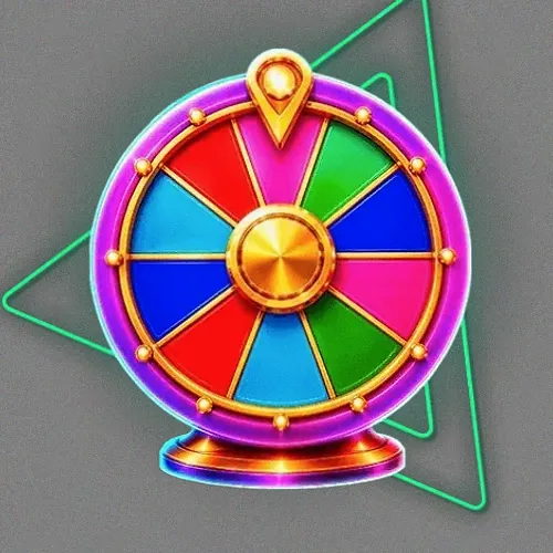 Colourful prize wheel