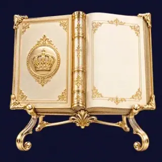 Ornate open book — Slots Gallery