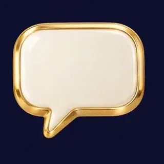 Gold speech bubble — Slots Gallery